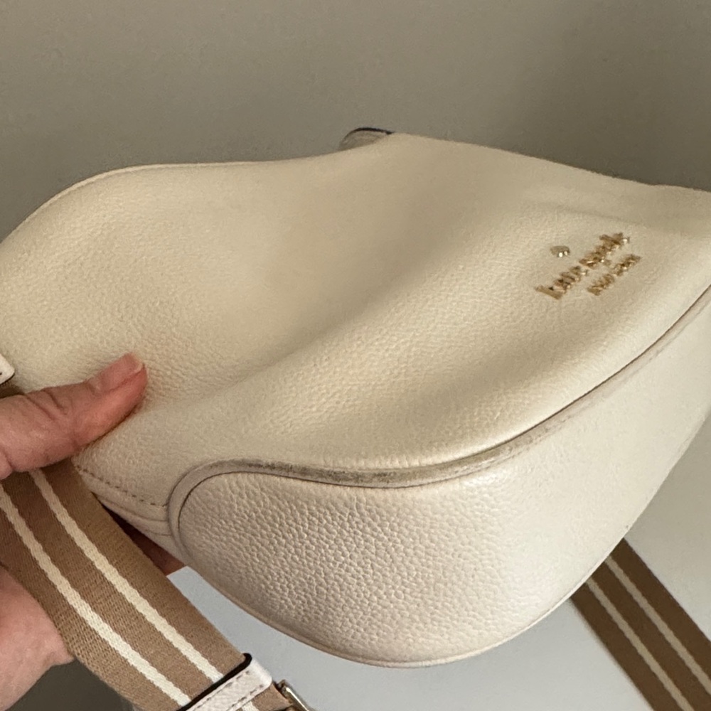 kate spade Rosie Small Leather Crossbody with Striped Tan Strap - Picture 3 of 10